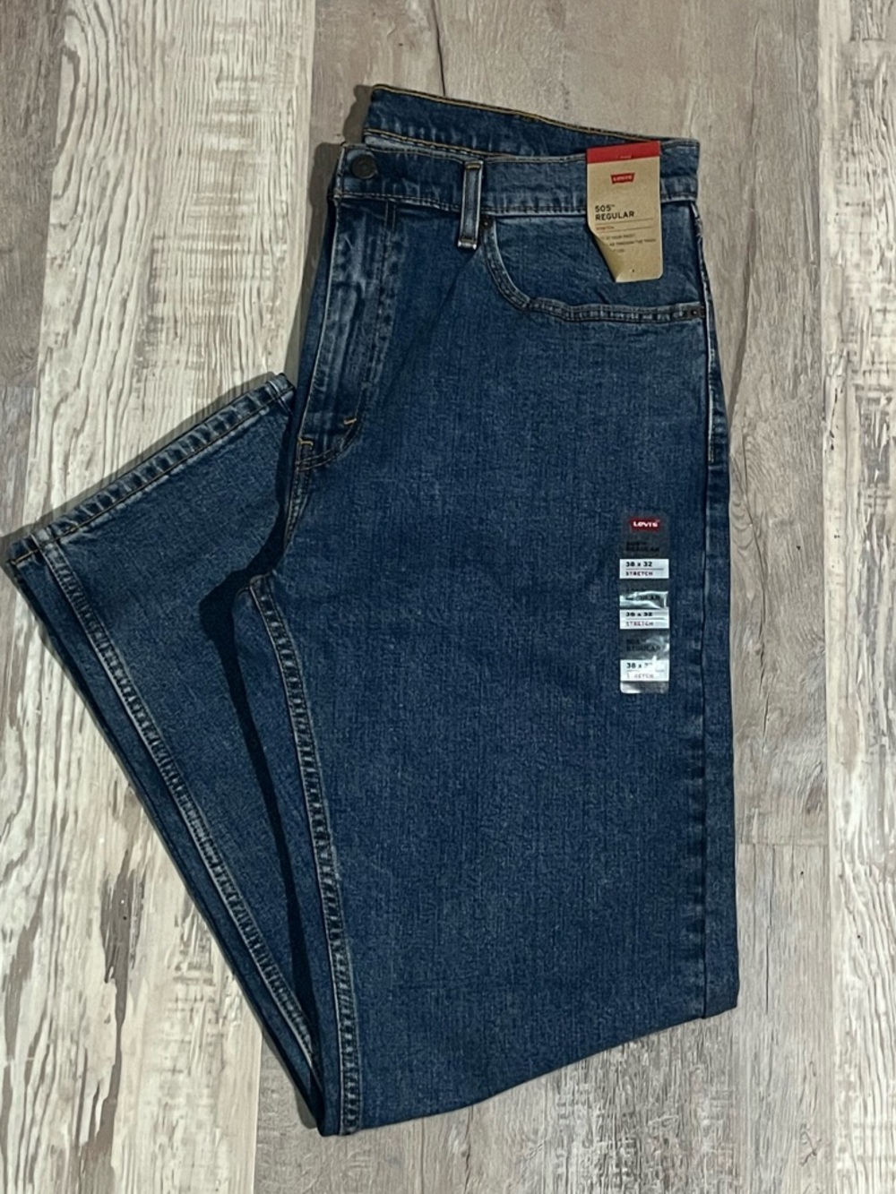 Levi's Men's Dark Blue Regular Fit 505 Jeans NWT